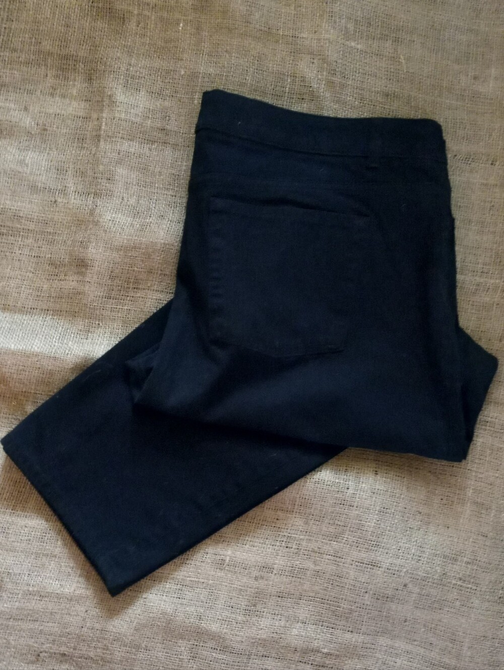 Chaps Black Straight-Leg Denim Jeans 20W